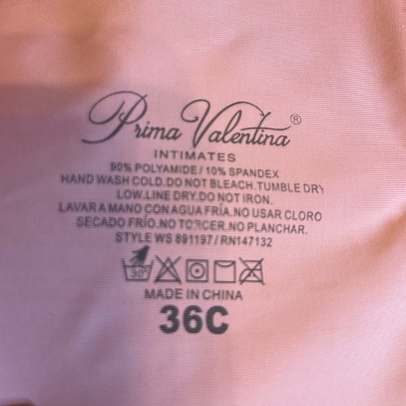 Prima Valentina Pink Wire Free Lace Bra Size 36C - Picture 4 of 4